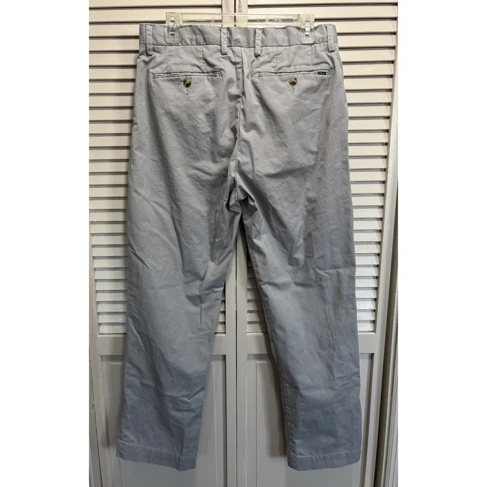 Polo Ralph Lauren Stretch Classic Fit Straight Leg Pant Zip Pockets‎ Size 32x30